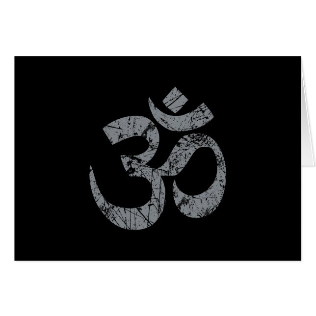 Grunge OM Symbol Spirituality Yoga (Front Horizontal)