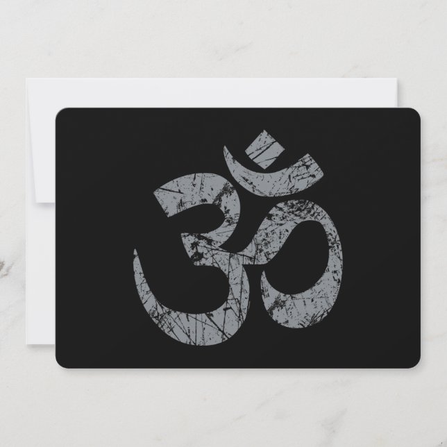 Grunge OM Symbol Spirituality Yoga (Front)
