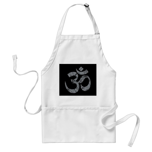 Grunge OM Symbol Spirituality Yoga Standard Apron (Front)