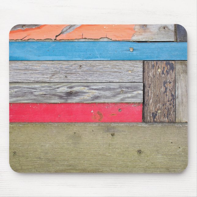 Grunge Paint on Wood Mouse Mat (Front)
