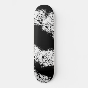 Grunge Paint Splatter Skateboard
