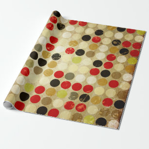grunge paper background with colored circles patte