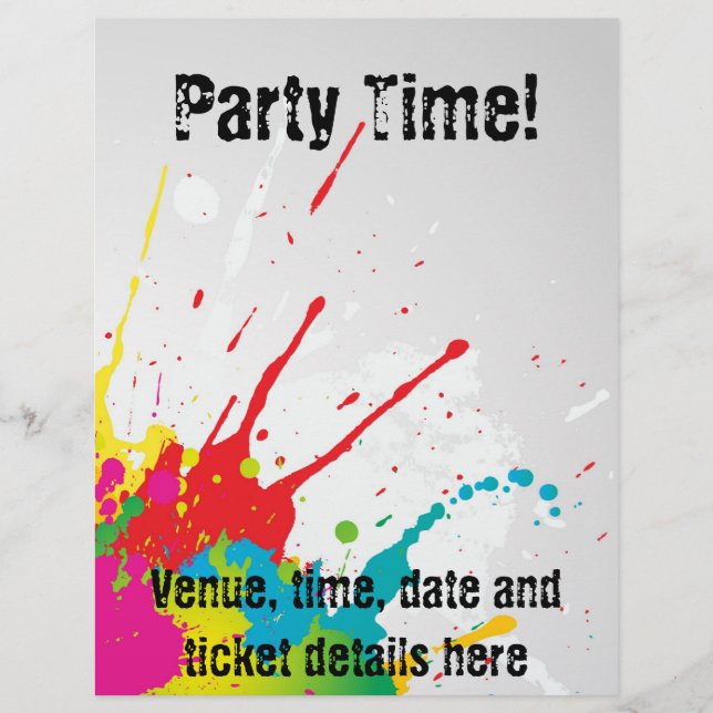 Grunge party flyer (Front)