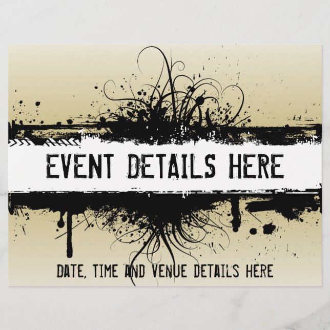 Grunge party flyer (Front)