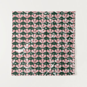 grunge pattern background, hearts, flower, pink. T Tapestry