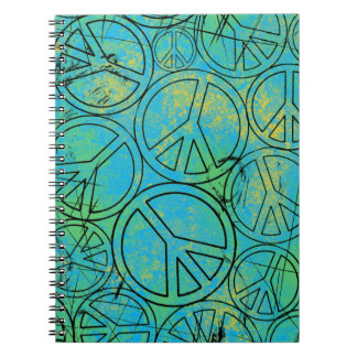 GRUNGE PEACES Spiral Notebook