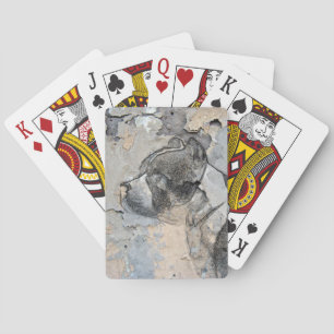Grunge Pitbull terrier Playing Cards