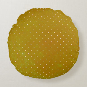 Grunge polka dot: watercolor background round cushion