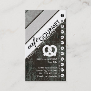 grunge PRETZELS punchcard : (buy 11 get 1 free) Loyalty Card