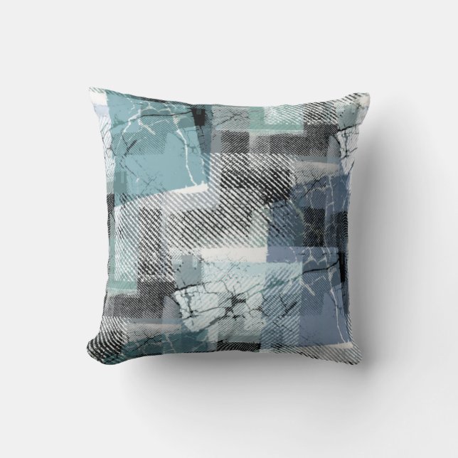 Grunge print cushion (Front)