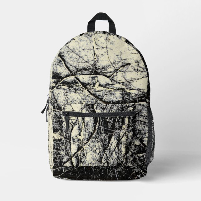 Grunge Printed Backpack (Front)