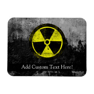 Grunge Radioactive Symbol Magnet