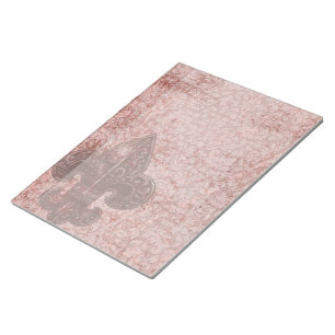 Grunge Red Fluer De Lis Goth Legal Notepad