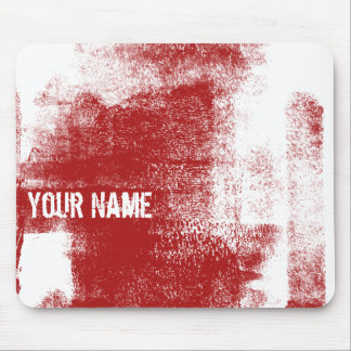 Grunge Red Paint Mouse Mat