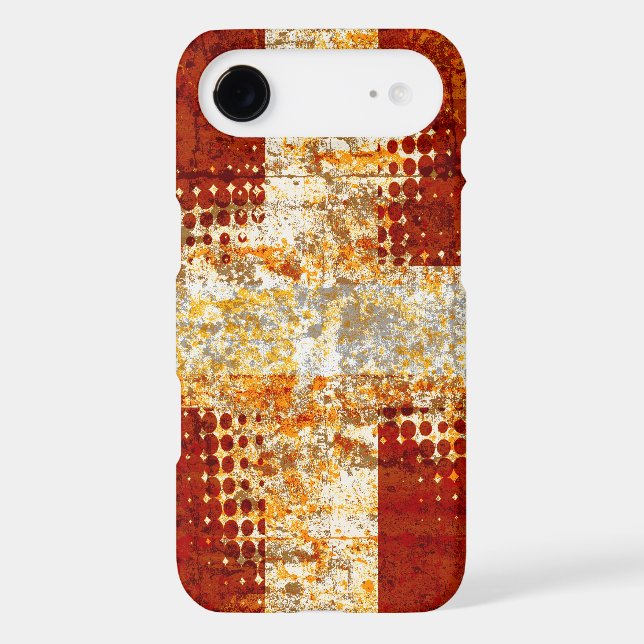 Grunge religious halftone cross Case-Mate iPhone case (Back)