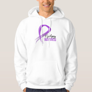 Grunge Ribbon Epilepsy Awareness Hoodie