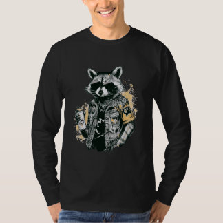 Grunge Rock Trash Panda Vintage Punk Racoon T-Shirt