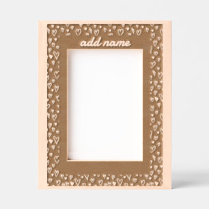 Grunge Romantic Hearts Border frame