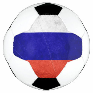 Grunge Russian Flag Football