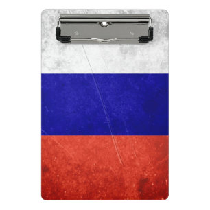 Grunge Russian Flag Mini Clipboard