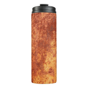 Grunge rusted metal texture, rust and oxidised met thermal tumbler