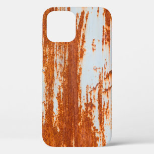 grunge rusty steel wall background and texture iPhone 12 case