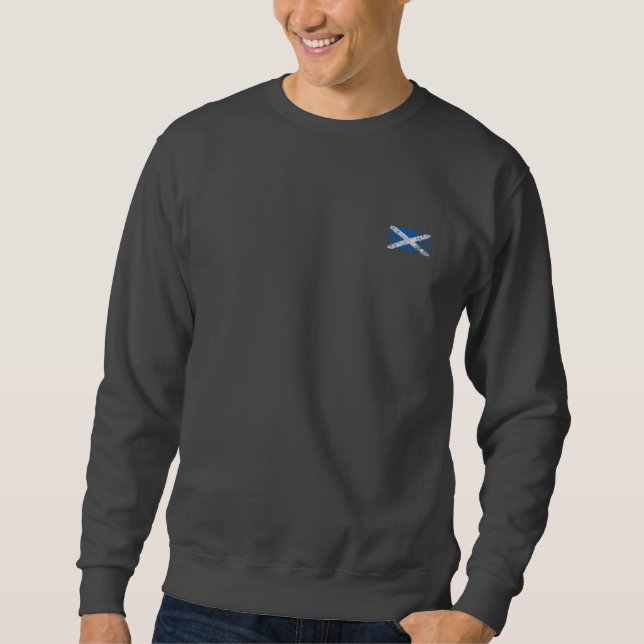 Grunge Scottish Flag Sweatshirt (Front)