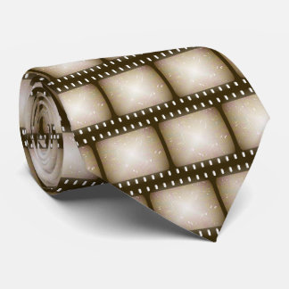 Grunge Scratched 35mm Movie Film Reel Tie
