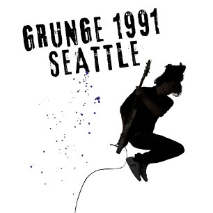 Grunge Seattle 1991 Music Scene Love Seattle Vinta T-Shirt