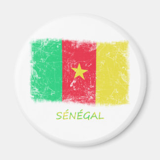 Grunge Senegal Flag Magnet