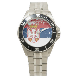 Grunge Serbia Flag Watch
