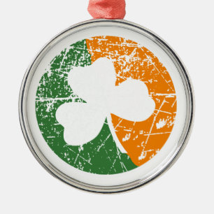 Grunge Shamrock Metal Tree Decoration