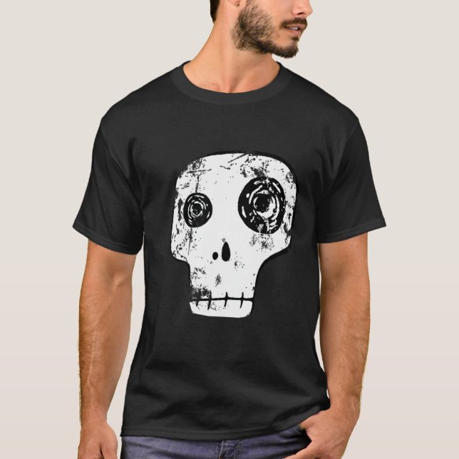 Grunge Skull 1 T-Shirt (Front)