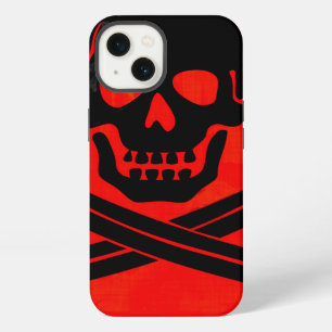Grunge Skull and Cross Swords Creepy Artwork iPhone 13 Case