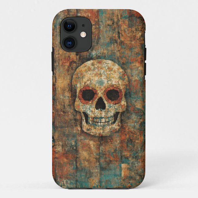 Grunge Skull Art Mobile Case (Back)