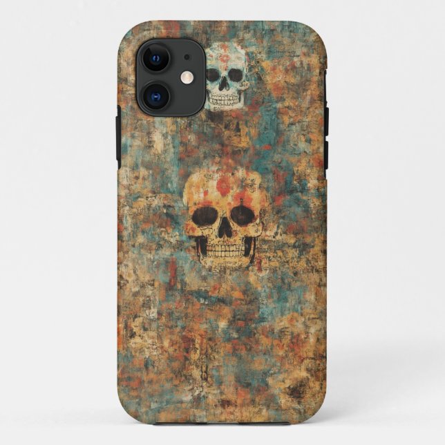 Grunge Skull Art Mobile Case (Back)