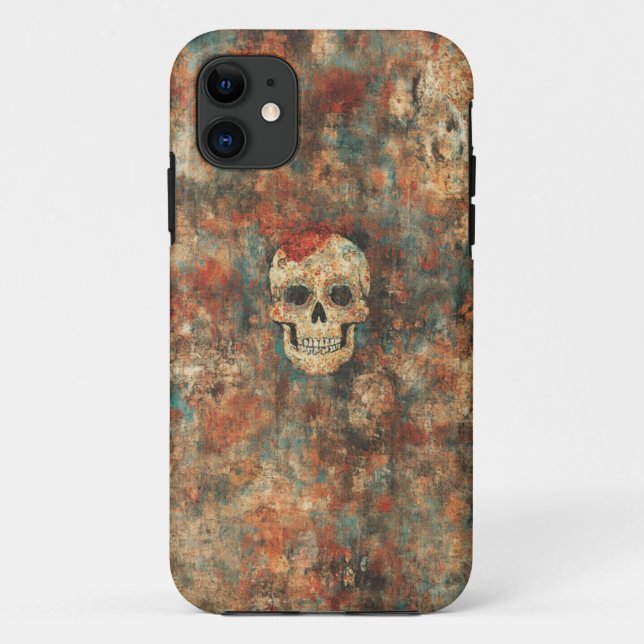  Grunge Skull Art Mobile Case (Back)