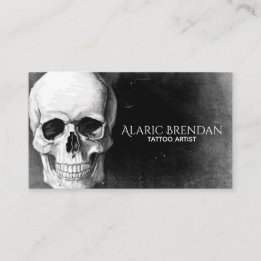 Grunge Skull Business Card