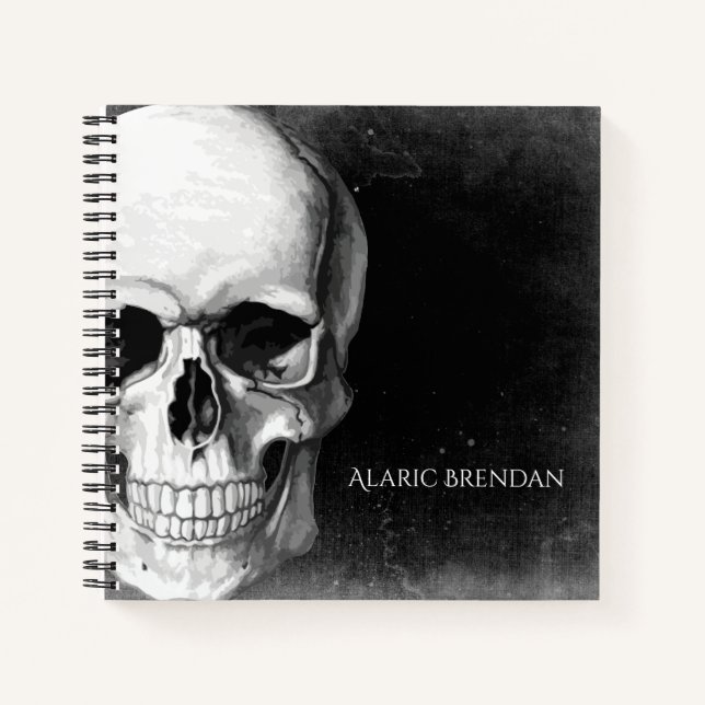 Grunge Skull Notebook (Front)