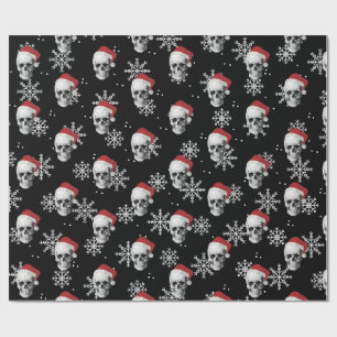 Grunge Skull Santa Wrapping Paper