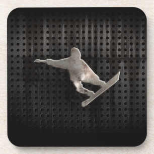 Grunge Snowboarding Coaster
