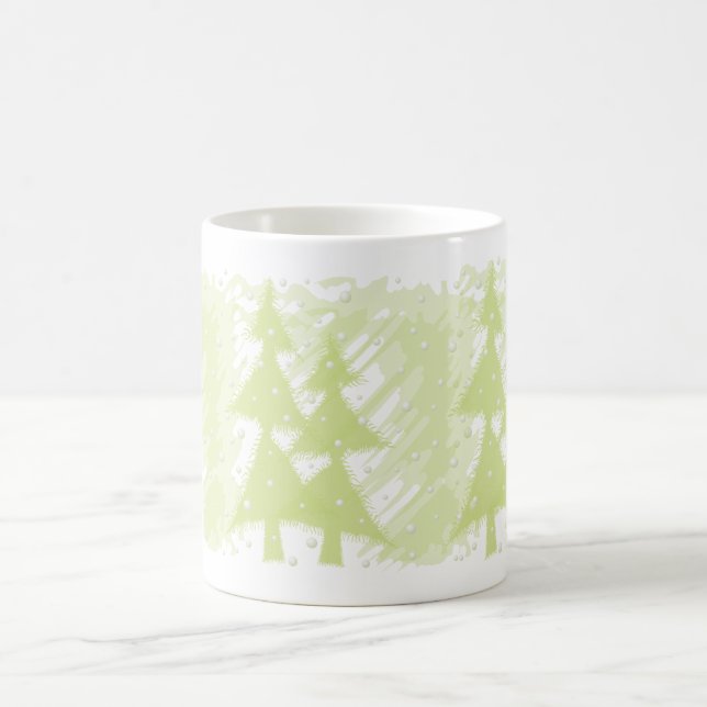 grunge snowy night coffee mug (Center)