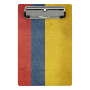 Grunge sovereign state flag of country of mini clipboard