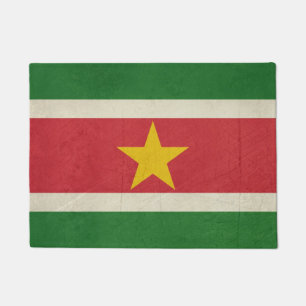 Grunge sovereign state flag of Suriname Doormat