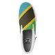 Grunge Sovereign state flag of Tanzania Slip On Shoes (Right Shoe Top)