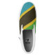 Grunge Sovereign state flag of Tanzania Slip On Shoes (Left Shoe Top)
