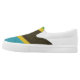 Grunge Sovereign state flag of Tanzania Slip On Shoes (Right Shoe Inside)