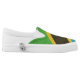 Grunge Sovereign state flag of Tanzania Slip On Shoes (Right Shoe Outside)