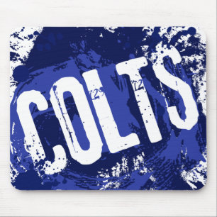 GRUNGE & SPLATTER COLTS MOUSE MAT