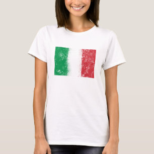 Grunge Splatter Painted Flag of Italy T-Shirt